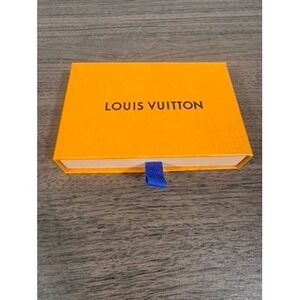Louis Vuitton Empty Small Gift Box Drawer Style with LV Blue Ribbon EUC